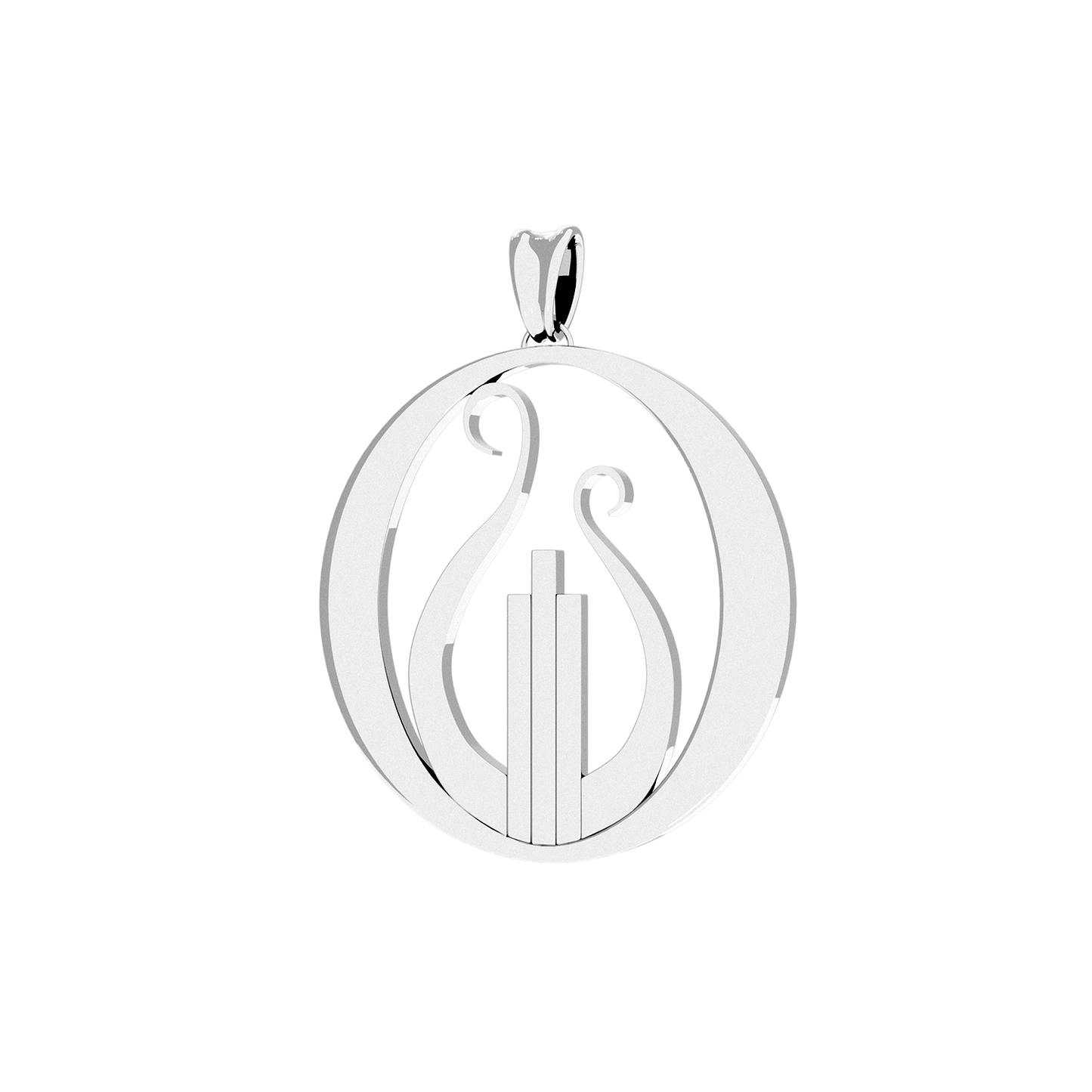 Alpha Chi Omega Lyre Luce Pendant