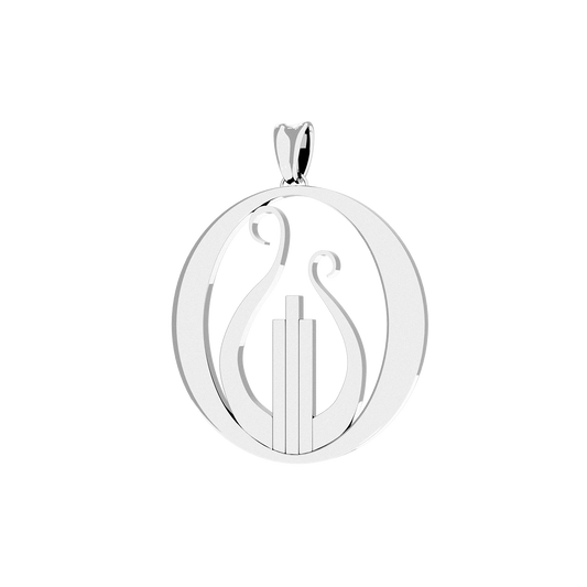 Alpha Chi Omega Lyre Luce Pendant