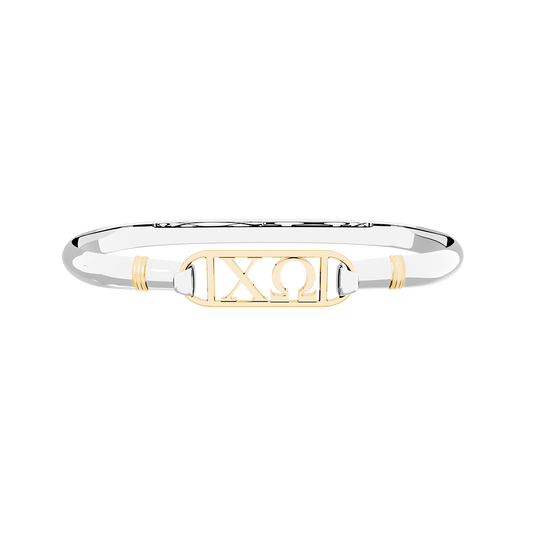 Chi Omega Aion Framed Bar Bangle Set