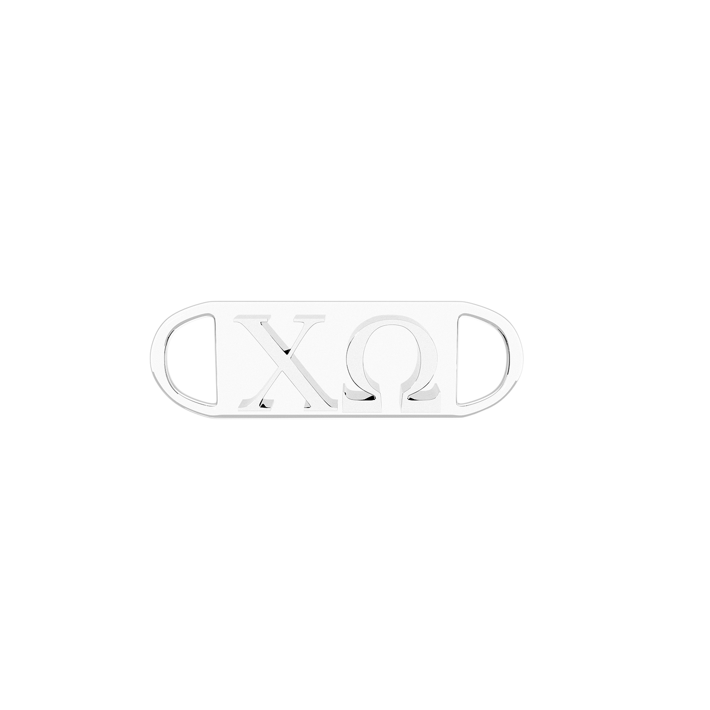 Chi Omega Aion Embossed Bar Clasp