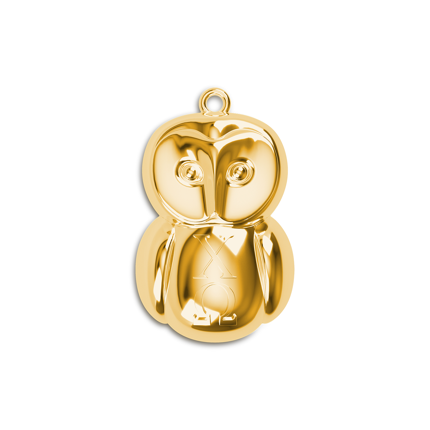 Chi Omega Owl Pendant