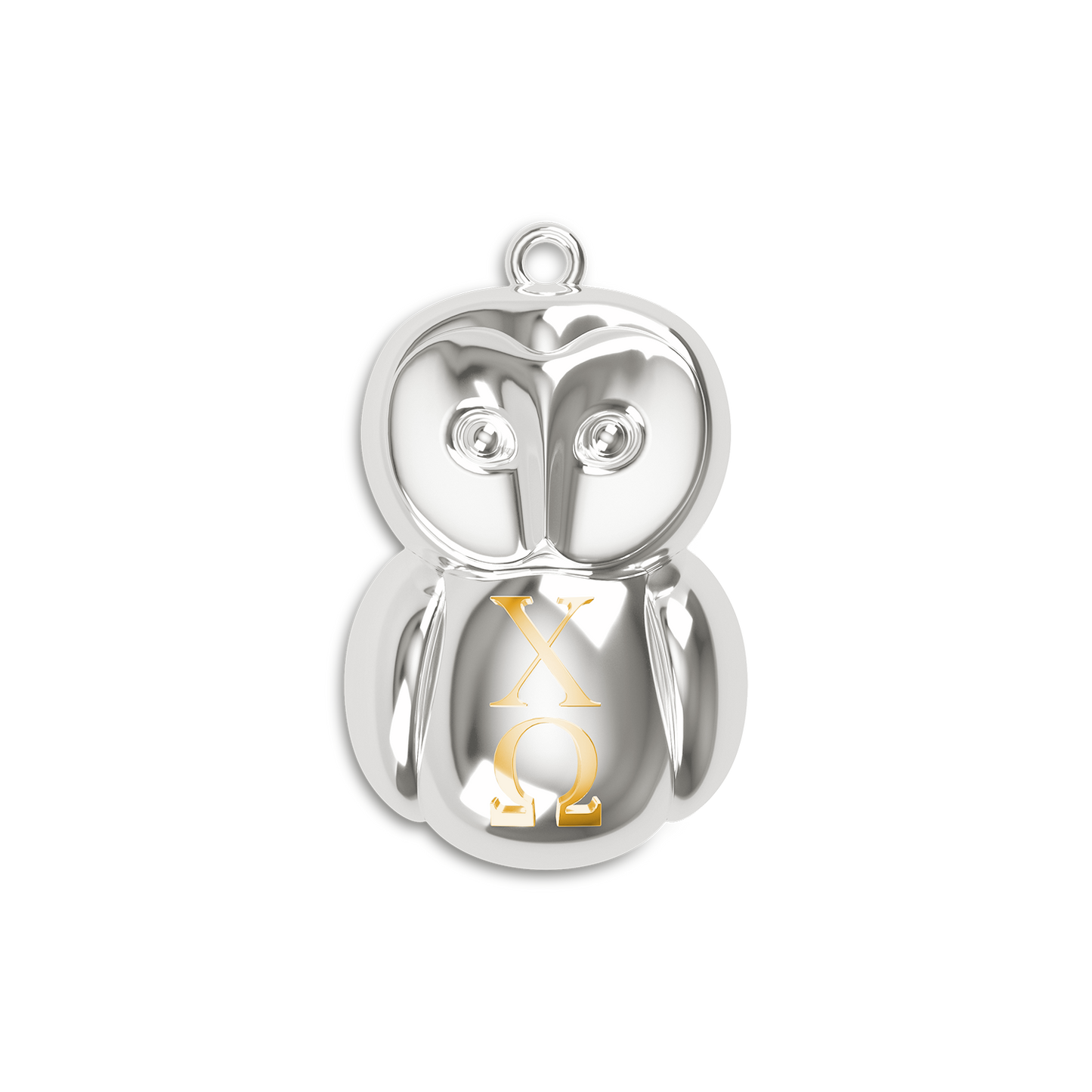 Chi Omega Owl Pendant