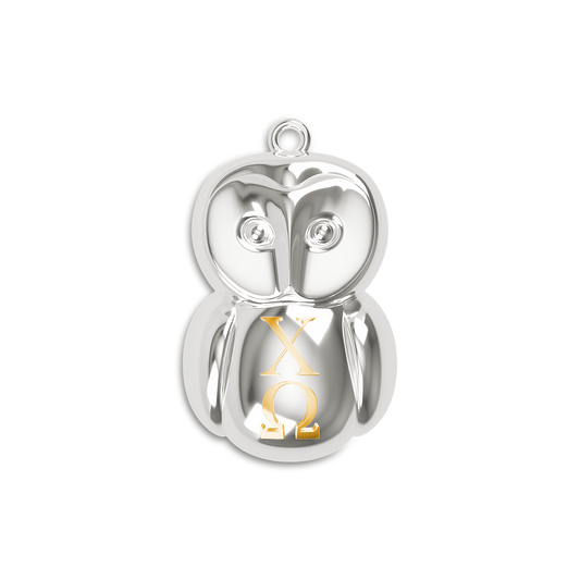 Chi Omega Owl Pendant