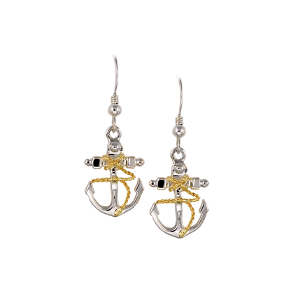 Delta Gamma Anchor Drop Earrings