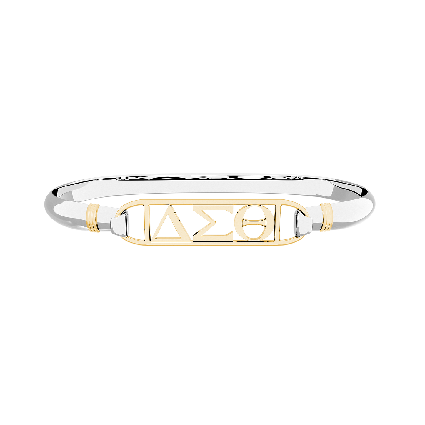 Delta Sigma Theta Aion Framed Bar Bangle Set