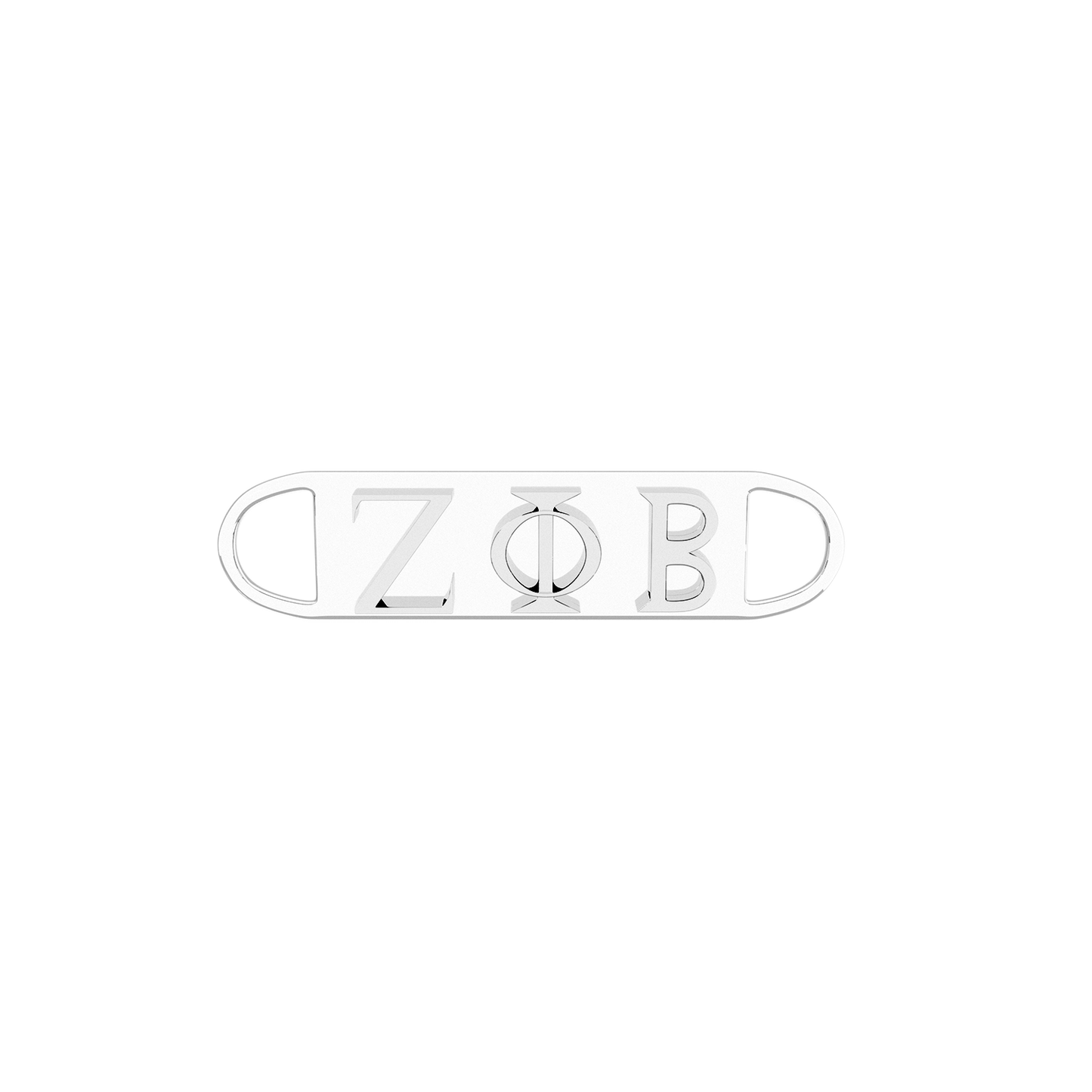 Zeta Phi Beta Aion Embossed Bar Clasp