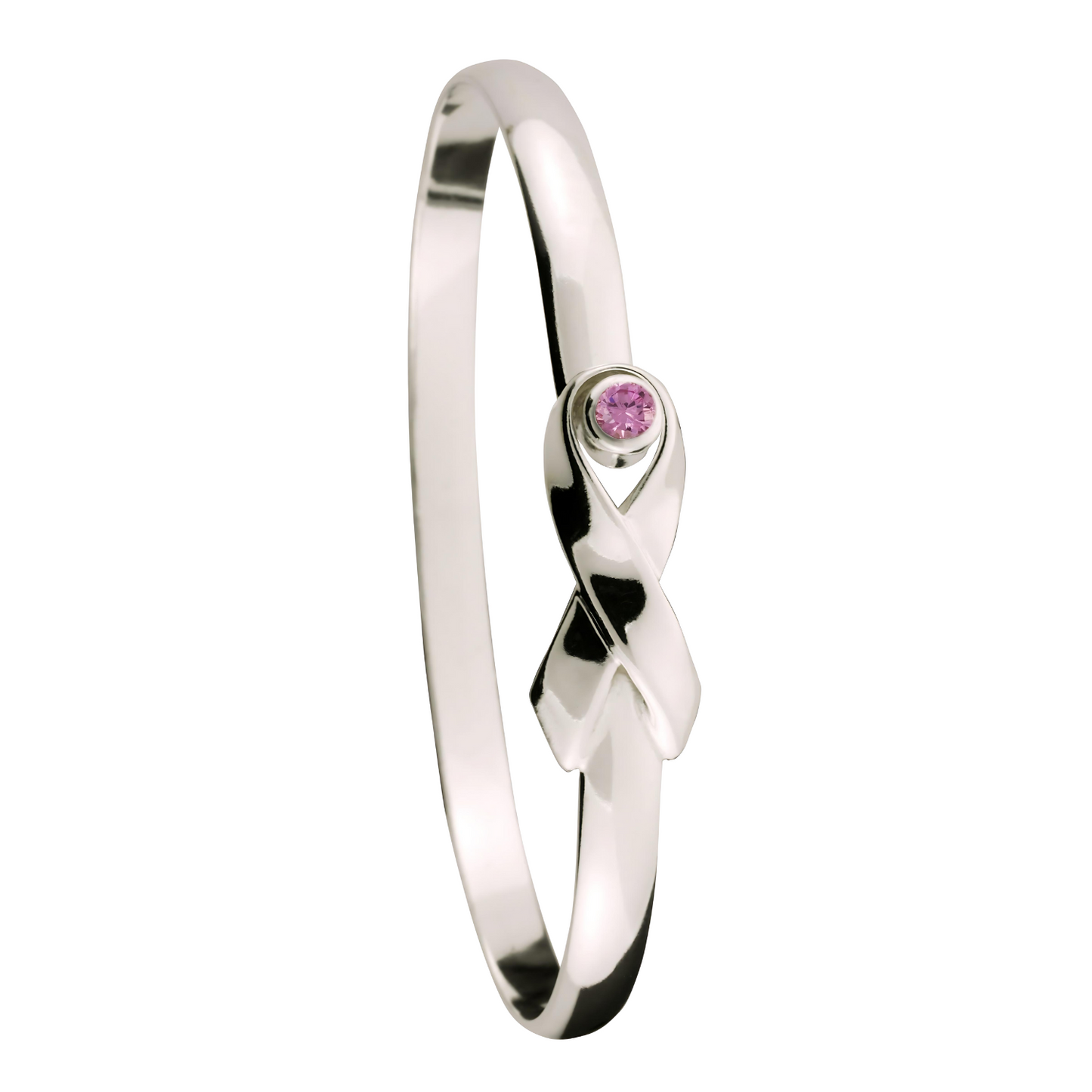 Breast Cancer Awareness Ribbon Di Ora Bracelet